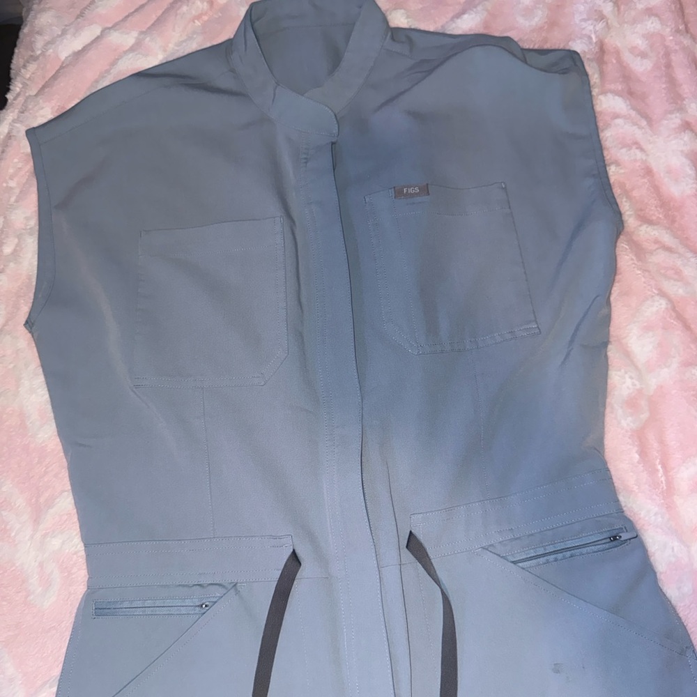 Figs dusty blue Jumpsuit - Picture 2 of 5